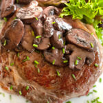 ribeye met champignons en gemengde salade 1 1
