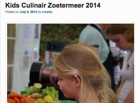 Francesca Kookt in de pers Fun and Food Kids Culinair 2014