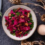 boerenkoolsalade met zoetzure rode kool en cranberry 1 1