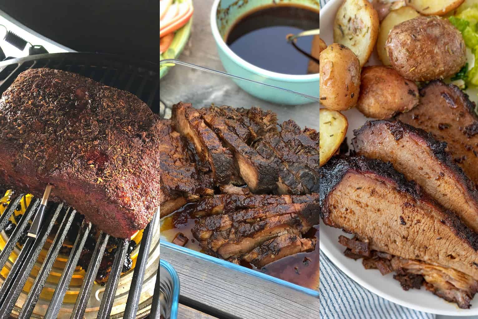 Brisket van de Big Green Egg