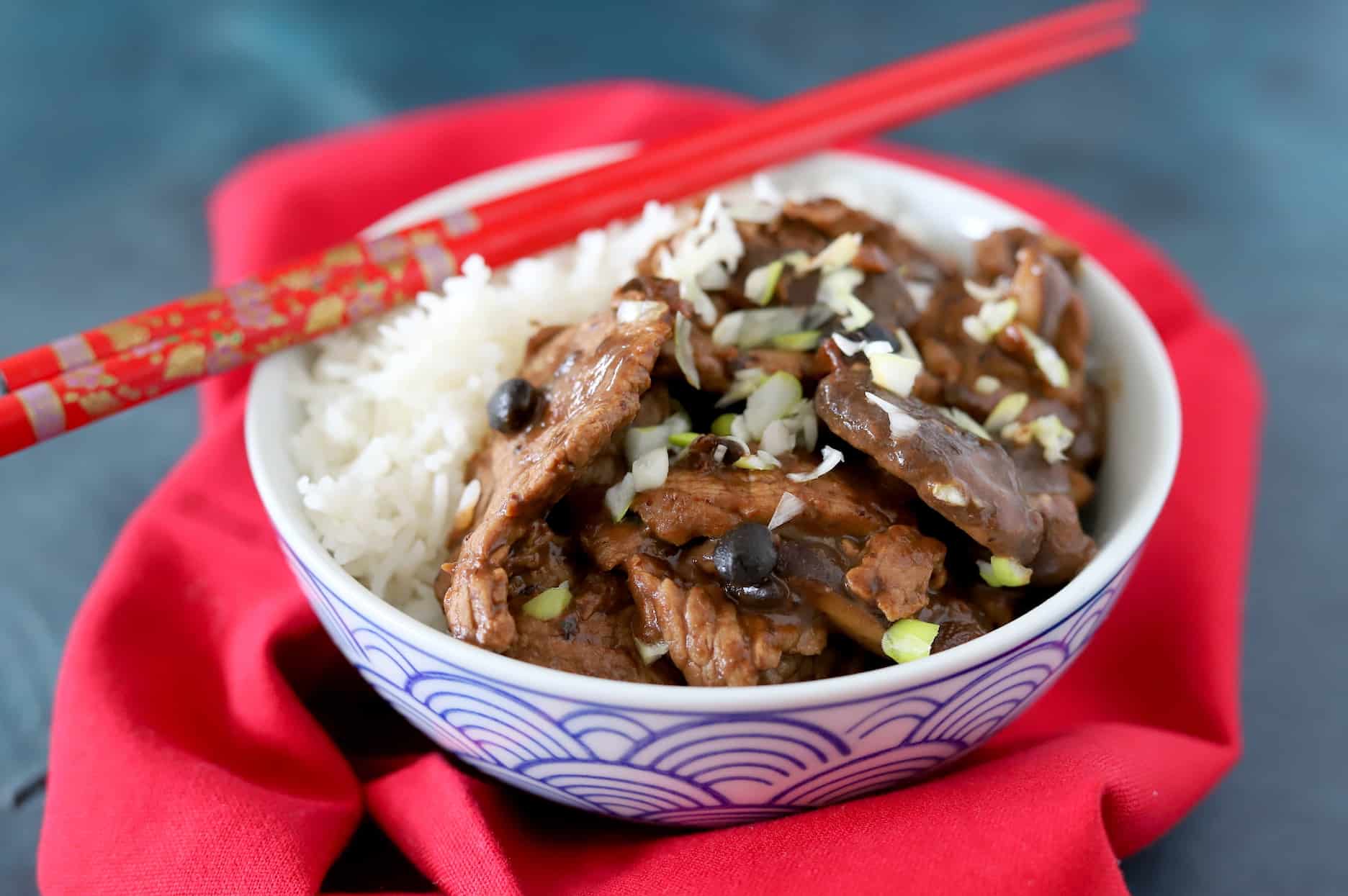 Chinese bief in zwarte bonen-knoflooksaus