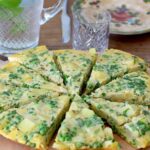 frittata met doperwten en rucola 1 4