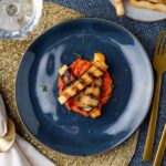 halloumirolletjes met aubergine en paprikasaus 1 1