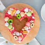 koekhart voor moederdag met frambozencreme 1 1