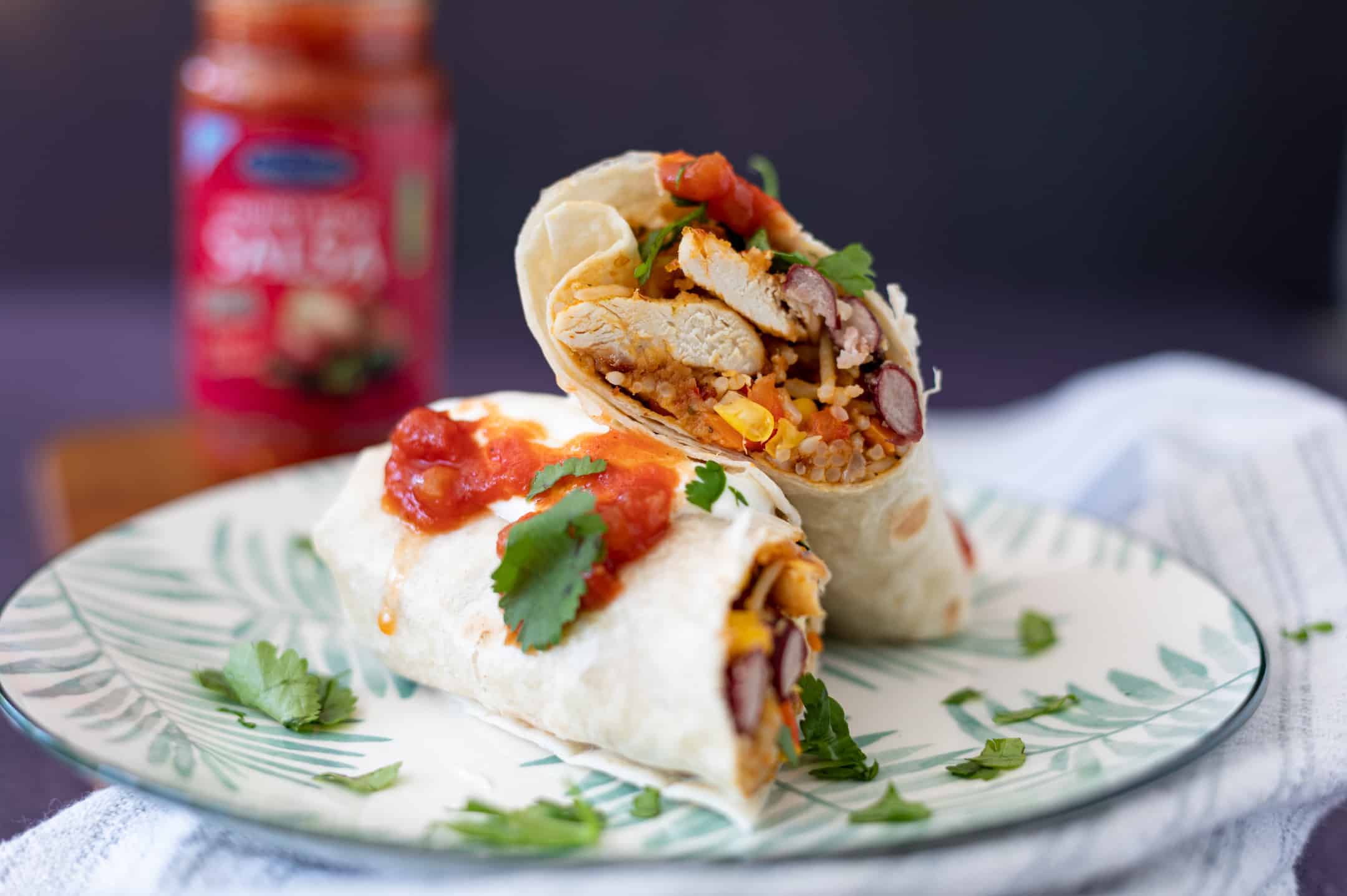 Krokante kip burrito’s waar de kids dol op zijn