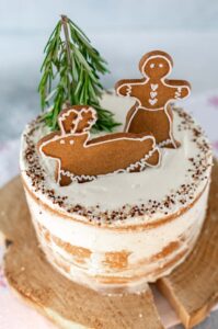 Naked Gingerbread Kersttaart - Francesca Kookt