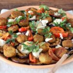 salade met aubergine en falafel 1 5