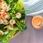 salade met bimi grote garnalen en thaise dressing 1 3