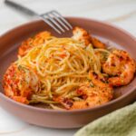 spaghetti aglio e olio met grote garnalen 1 3