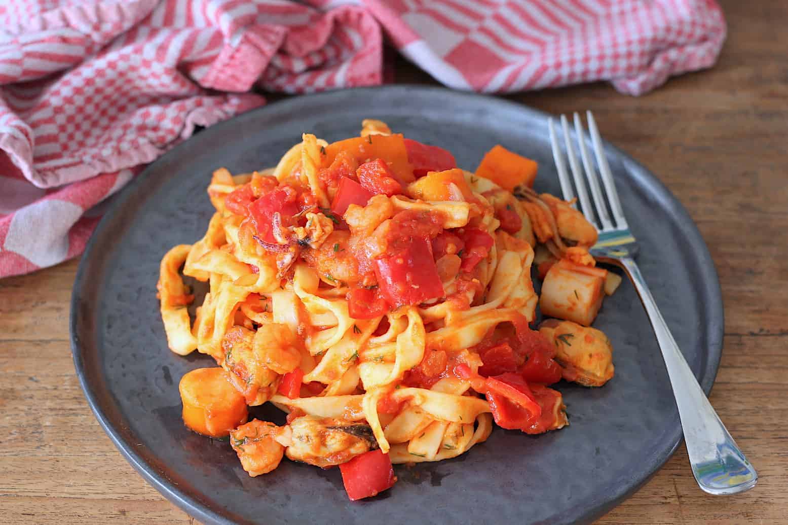 Tagliatelle met zeevruchten