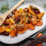 traybake met pompoen worstjes en saliekruim 1 1