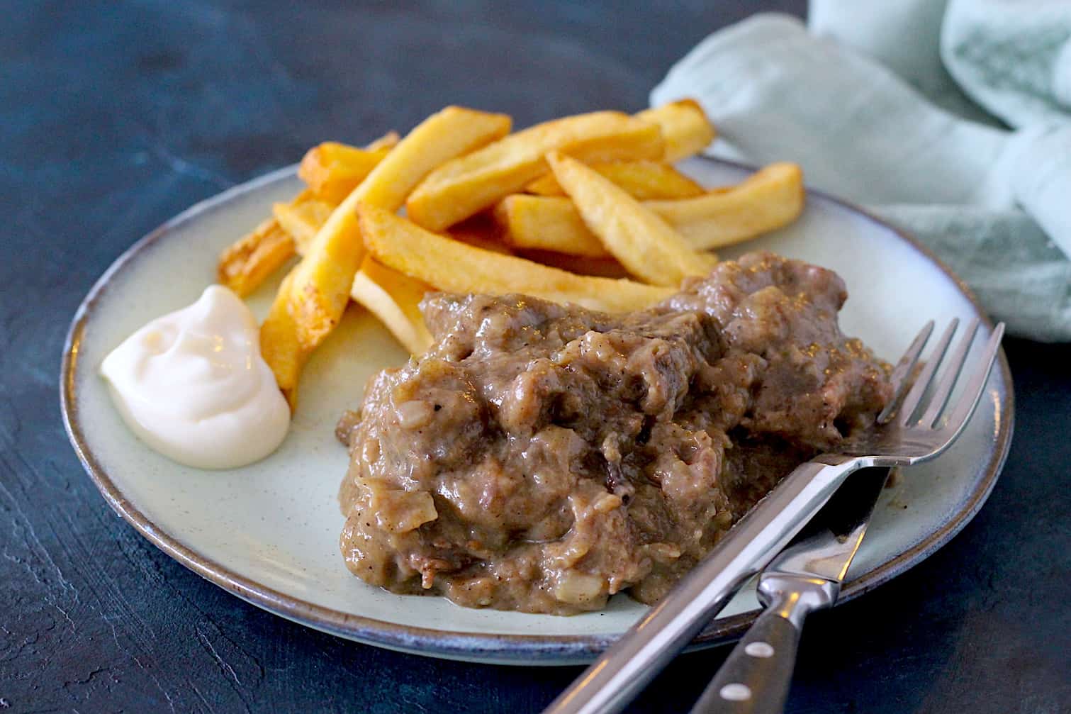 Vlaams stoofvlees met friet