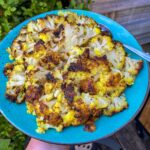 hele bloemkool van de barbecue met kerrie misoboter 1