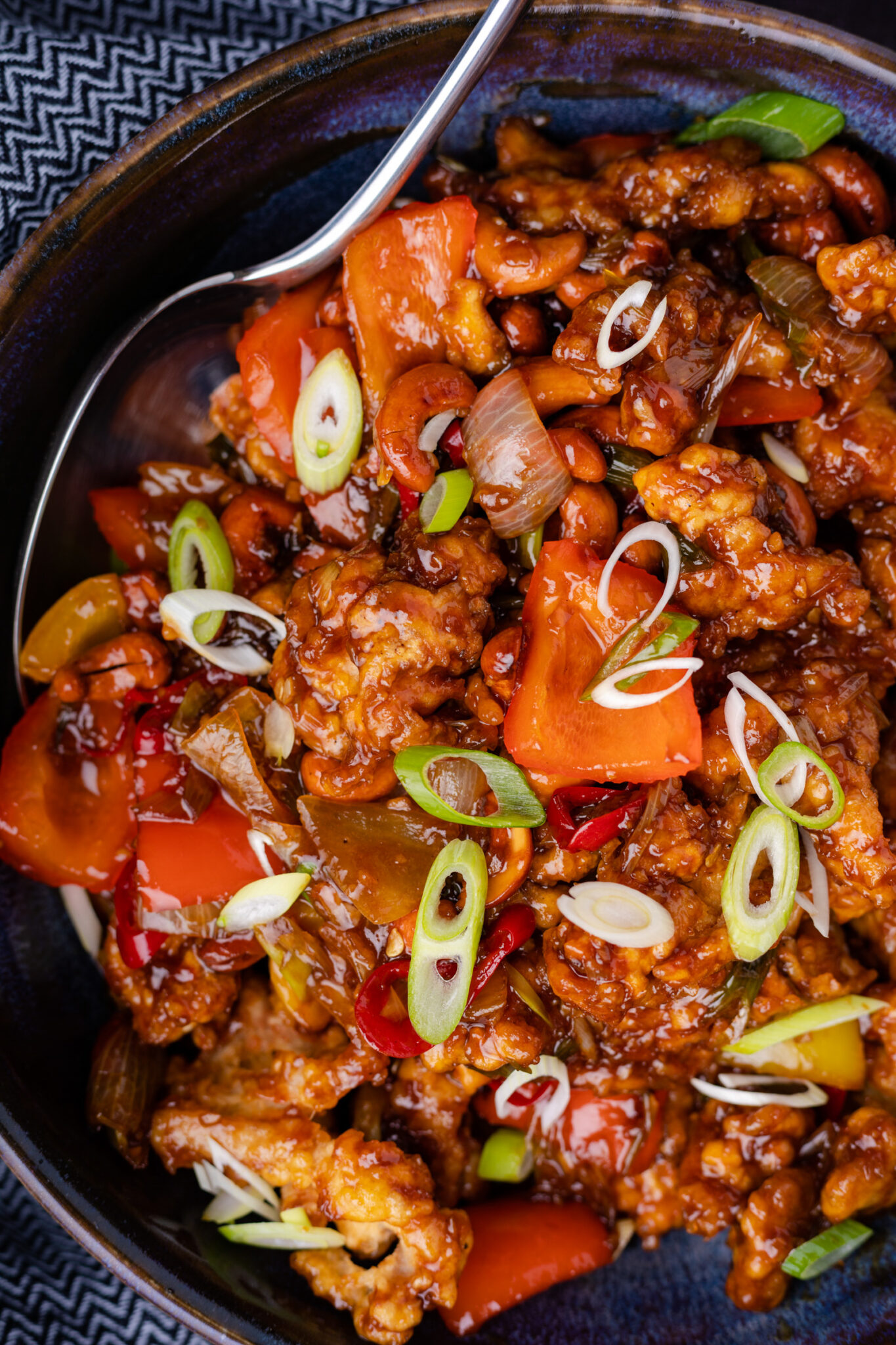 Kip cashew met krokante kippendijen Francesca Kookt