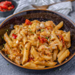 pasta met bloemkool prei bieslook en mayonaise 1