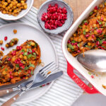 gevulde zoete aardappels met aubergine en kikkererwten 1