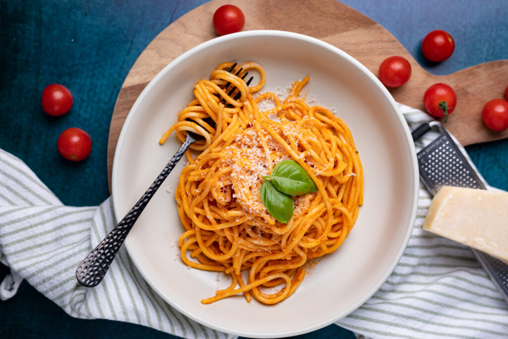 spaghetti met geroosterde cherrytomatensaus 1