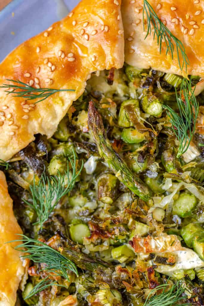 Galette met groene asperges en brie Francesca Kookt