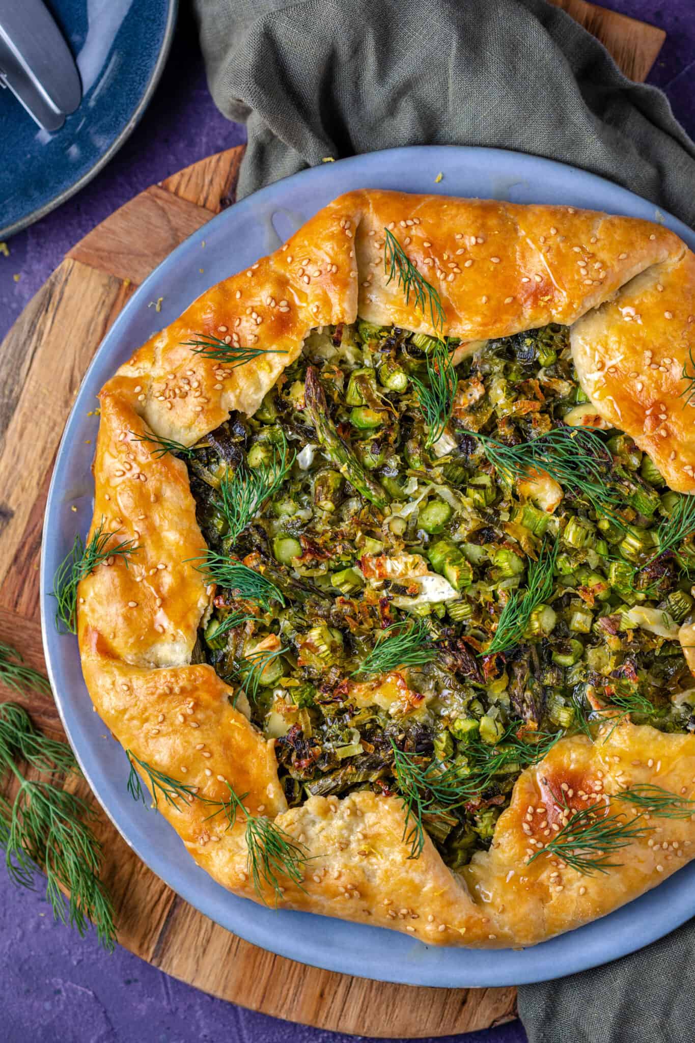 Galette met groene asperges en brie Francesca Kookt