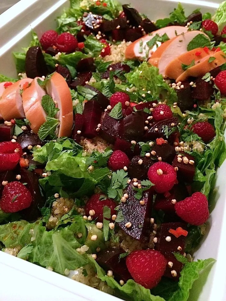 Quinoa salade met rode biet en frambozen_2