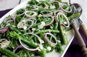 Salade met bimi, haricot verts en groene asperges_1