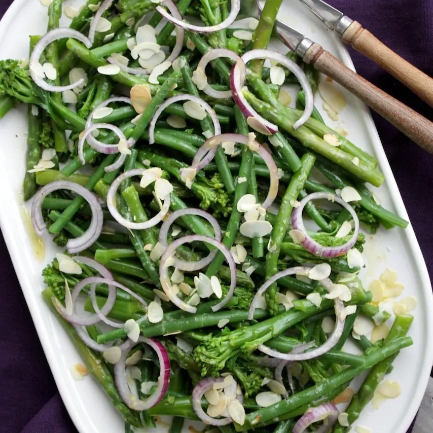 Salade met bimi, haricot verts en groene asperges_2